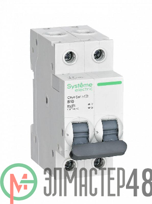 Выключатель автоматический (АВ) B 10А 2P 4.5кА 230В City9 Set SE C9F14210