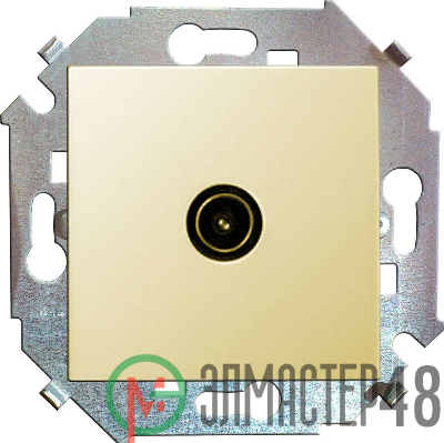 Механизм розетки TV СП Simon15 одиночная сл. кость Simon 1591475-031