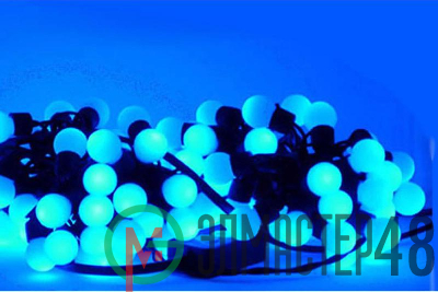 Гирлянда "Шарики" ILDBL050-B-E 2.4см 50  LED.7.5м син. SHLights 4690601041227