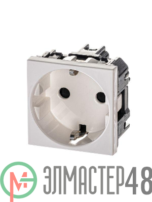 Механизм розетки Zenit 16А 250В защ. шторки с заземл. бел. ABB 2CLA228800N1101
