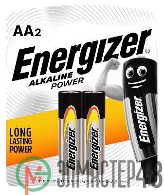 Элемент питания алкалиновый ENR POWER E91 BP2 (блист.2шт) Energizer E300133002