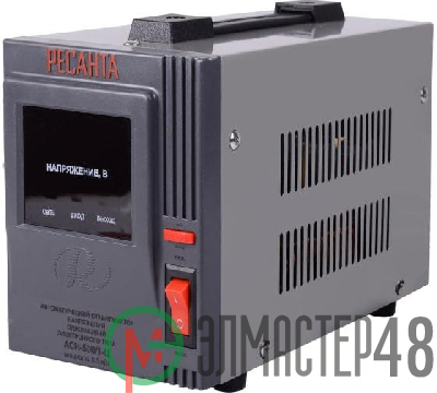 Стабилизатор напряжения АСН-500/1-Ц 1ф 0.5кВт IP20 релейный Ресанта 63/6/1