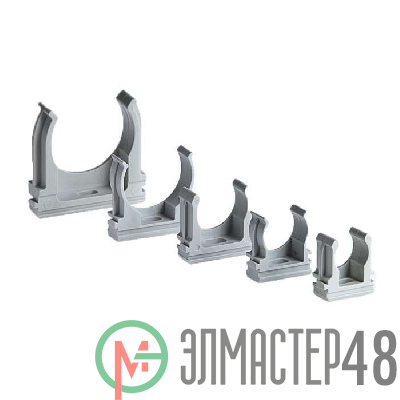 Клипса для трубы d63мм сер. Рувинил К01163