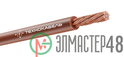 Провод ПуГВнг(А)-LS 1х6 450/750В Кор (бухта) (м) Технокабель 00-00149372
