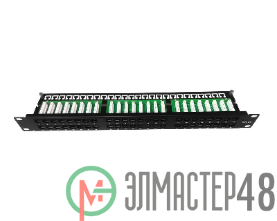 Патч-панель 19 1U кат.5E неэкранир. высокой плотности 48 порта RJ45 Krone IDC TOKOV ELECTRIC TKE-PP-5E-1U-48P-UTP
