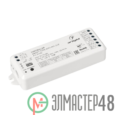 Контроллер SMART-TUYA-WIFI-MIX-SUF 12-36В 2х5А 2.4G IP20 пластик Arlight 034501