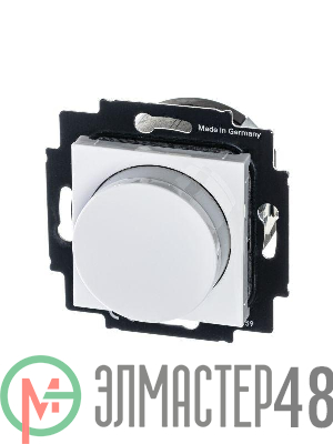Светорегулятор Levit поворотно-нажимной 60-600Вт R бел./ледяной ABB 2CHH942247A6001