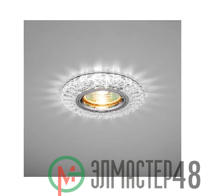 Светильник Emilia LED 51 3 70 декор. огран. полимер. со светодиод. подсвет. MR 16 прозр. ИТАЛМАК IT8679