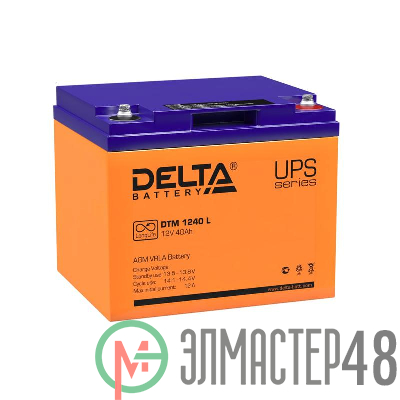 Аккумулятор UPS 12В 40А.ч Delta DTM 1240 L