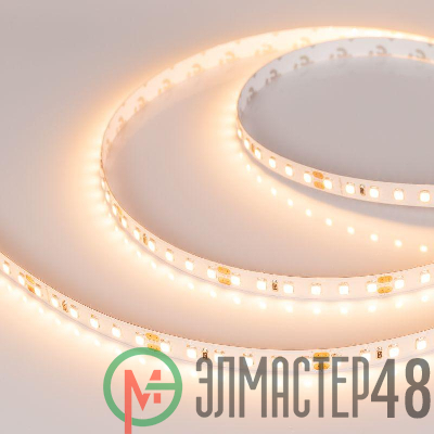 Лента светодиодная RT-A120-8mm 24В Warm 2700К 2835 9.6Вт/м IP20 (уп.5м) Arlight 010346(2)