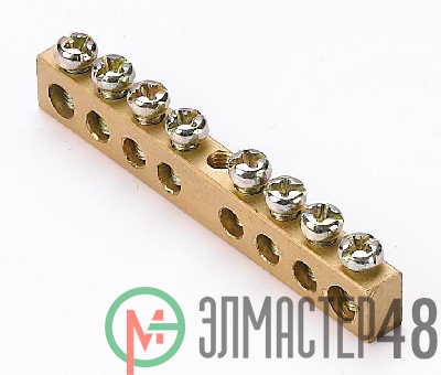 Шина нулевая 6х9-8/1 SchE 32001DEK
