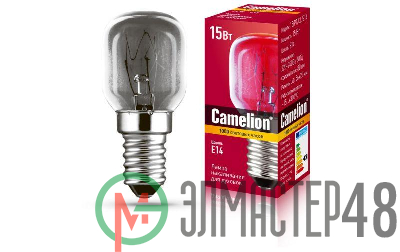 Лампа накаливания MIC 15/PT/CL/E14 для духовок Camelion 12979