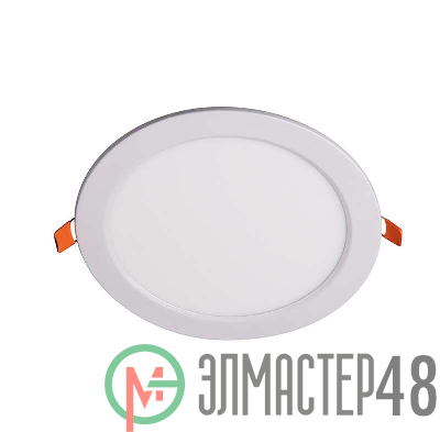 Светильник светодиодный ультратонкий встраив. PPL-R 12Вт 6500К IP40 WH d170мм круглый Jazzway 5008564A