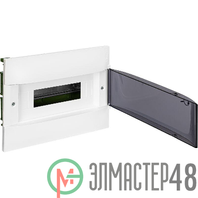 Щиток пластиковый встраиваемый Practibox S (в полые стены) 1х12 дым. дверь Leg 135571