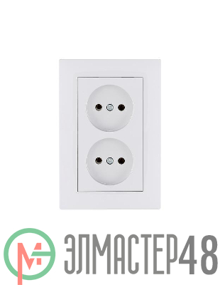 Розетка 2-я Karea RIZZ без заземл. бел. Makel 88001017