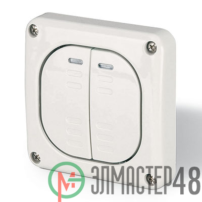 Выключатель 2-кл. 1п 20А IP66 бел. DKC DIS1373022