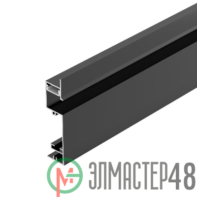 Профиль PLINTUS-H73-F-2000 BLACK L2000 алюм. Arlight 043480