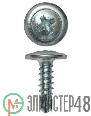 Саморез с пресс-шайбой 4.2х13 со сверлом (уп.200шт) DKC CM274013
