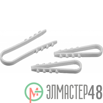 Дюбель-хомут 82 311 NCU-19-25-65-100-WH (уп.100шт) для круглого кабеля бел. Navigator 82311
