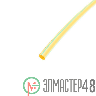 Трубка термоусадочная 6.0/3.0 1м желт./зел. Rexant 20-6007