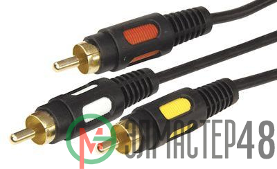 Шнур 3RCA Plug - 3RCA Plug 3м (GOLD) (уп.10шт) Rexant17-0214