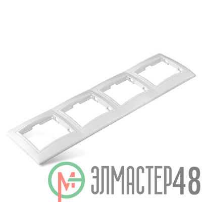 Рамка 4-м СП Севиль горизонт. бел. UNIVersal С0046