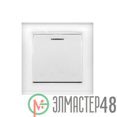 Выключатель 1-кл. СП Бриллиант 10А IP20 с подсветкой бел. Universal 7947397