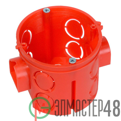 Коробка установочная СП углубленная 80-0510С безгалогенная (HF) 68х62 с саморезами Промрукав 80-0510С