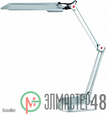 Светильник KD-017A настол. база + струбцина 230В 11Вт КЛЛ 2G7 серебр. Camelion 3278