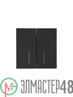 Выключатель 2-кл. с индик. СП ZIMA IP20 10А безвинт. зажим черн. бархат LEZARD 704-4288-112QC