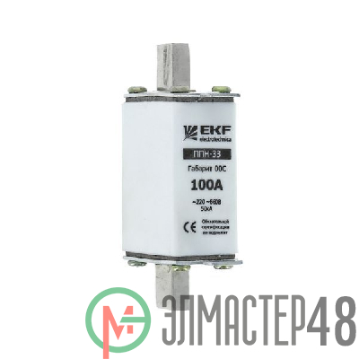 Вставка плавкая ППН-33 4А габарит 00C PROxima EKF fus-33/100/4