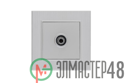 Розетка TV проходная Karea LINE STAR жемчуж. Makel 86100007