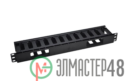 Органайзер кабельный 19дюйм 1U с крышкой TOKOV ELECTRIC TKE-CM-1U-PC