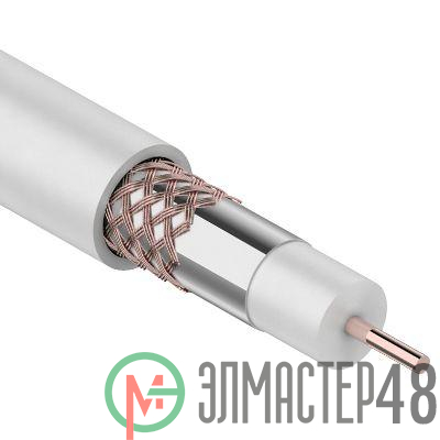 Кабель RG-6U+Cu (48%) 75Ом 100м бел. PROCONNECT 01-2206