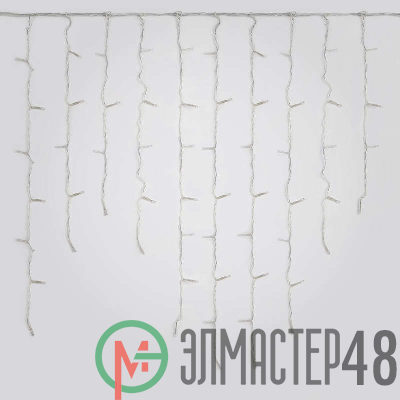 Бахрома светодиодная ULD-B1805-048/DTA WARM WHITE IP20 1.8м с контроллером 48 светодиодов тепл. бел. провод прозр. Uniel UL-00005274