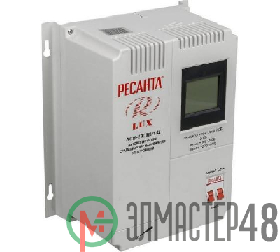 Стабилизатор напряжения АСН-5000 Н/1-Ц 1ф 5кВт настен. IP20 Ресанта Lux 63/6/16