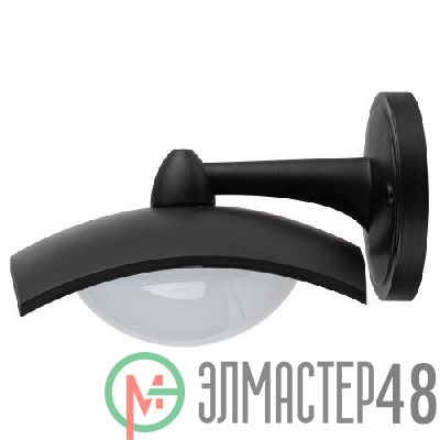 Светильник светодиодный садово-парковый ДБУ 07-8-004 Дели 4 8Вт 3000К IP44 4 гранный настенный черн. Эра Б0064289