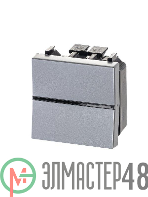 Механизм переключателя 1-кл. проходного с клавишей 2мод. Zenit серебристый ABB 2CLA221000N1301