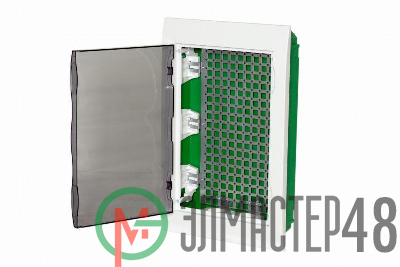 Корпус встраиваемый City9 Box IT 3 ряда 36мод. 2 розетки с прозр. дверцей SE EZ9E312S2FIT