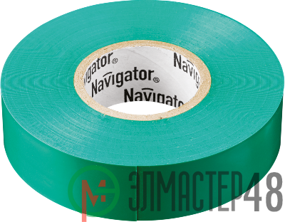 Изолента ПВХ 15мм (рул.20м) зел. NIT-B15-20/G Navigator 71106