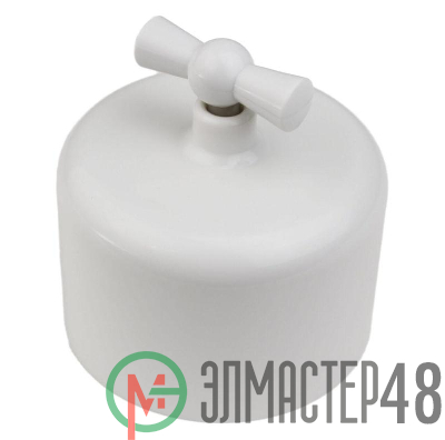 Выключатель 1-кл. R пластик бел. Bironi R1-210-21