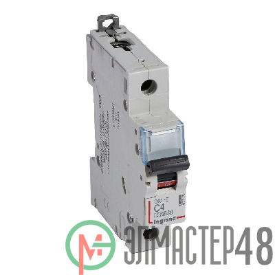 Выключатель автоматический модульный 1п C 4А 6кА DX3-E 6000 1мод. 230/400В Leg 407259