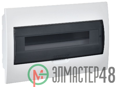 Бокс ЩРВ-П-18 мод. встраив. пластик IP41 GENERICA IEK MKP12-V-18-41-G