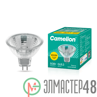 Лампа галогенная JCDR 50Вт GX5.3 Camelion 1953