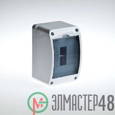 Бокс ОП Тусо 4мод. IP40 бел./прозр. двер. Рувинил 68304