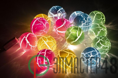 Гирлянда "Шарики" ILD-16WW-MSH 16 LED 2.2м IP20 220В SHLights 4690601047281