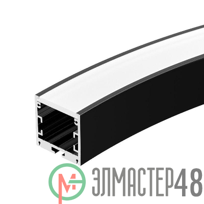 Профиль SL-ARC-3535-D800-A90 BLACK (630мм дуга 1 из 4) алюм. Arlight 027638