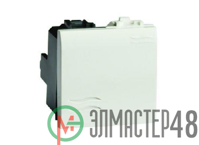 Переключатель 1-кл. 2мод. Brava 16А IP20 бел. DKC 76012B