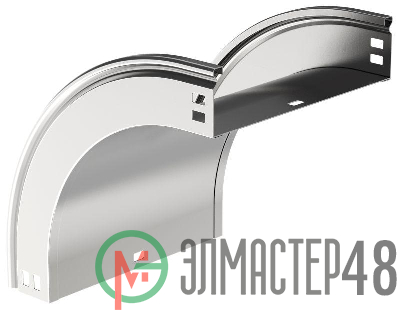 Угол плавный 90град. тип В20 ESCA 100х300мм IEK CPV41-0-90-100-300