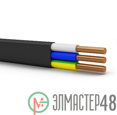 Кабель ВВГ-Пнг(А)-LSLTx 3х1.5 ОК (N PE) 0.66кВ (бухта 100м) (м) Энергокабель ЭК000038723